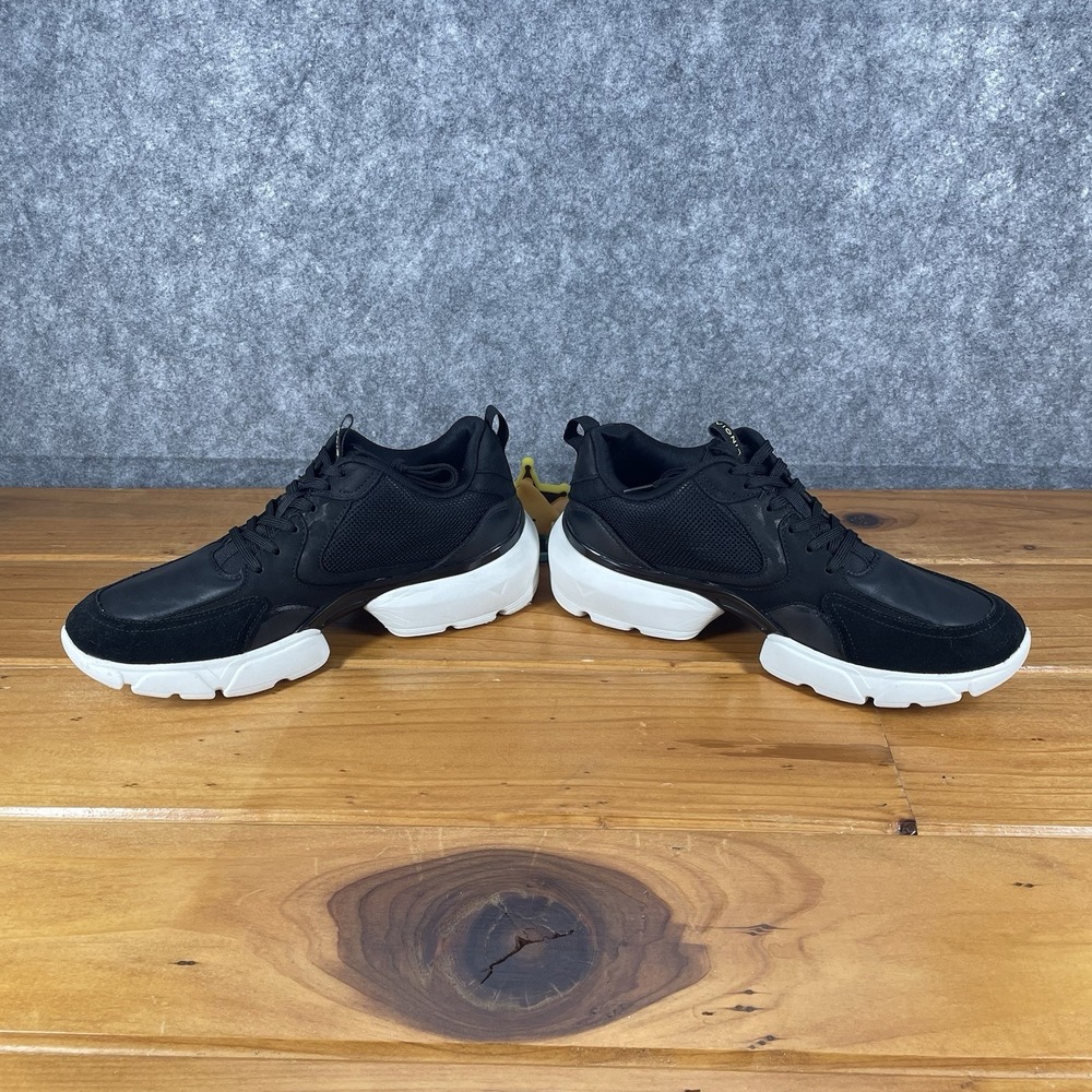 Vionic Aris Womens Size 9.5 Black Suede Leather Embossed Leopard Chunky Sneakers - Picture 9 of 16